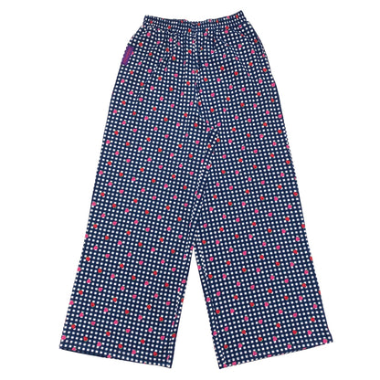 BunnyBunnyGun - Harajuku Wide Leg Pants Strawberry Print Plaid Oversize pants bunnybunnygun