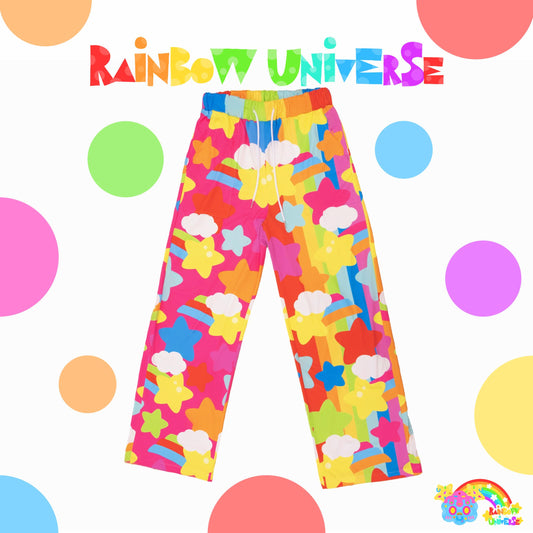 Rainbow Universe RUX - Decora Kei High-Saturation Rainbow Loose Pants pants Rainbow Universe RUX