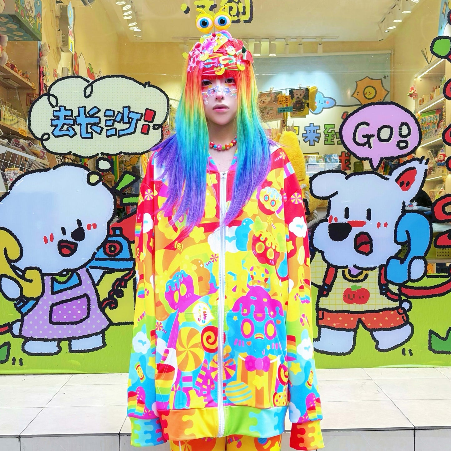 Rainbow Universe RUX - Decora Star Ear Hoodie Set set Rainbow Universe RUX Hoodie S