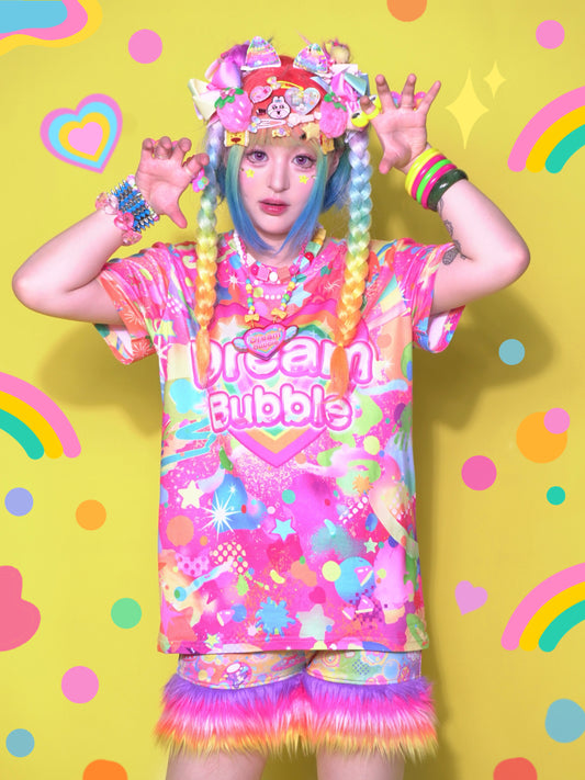 Dream Bubble – Decora Rainbow Graffiti Modal T-Shirt tshirt Dream Bubble