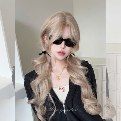 Alice Garden – Milk Tea Ash Curly Wig wig Alice Garden