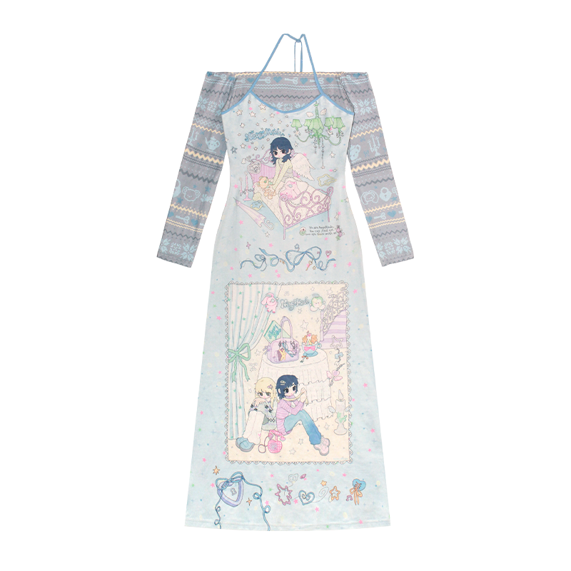 NeogoMade – Kawaii Off-Shoulder Layered Dress dress NeogoMade