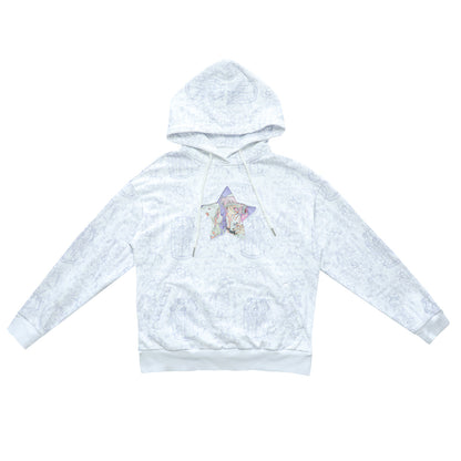 Hashtag DDD – Y2K Star Hoodie White hoodie Hashtag DDD S