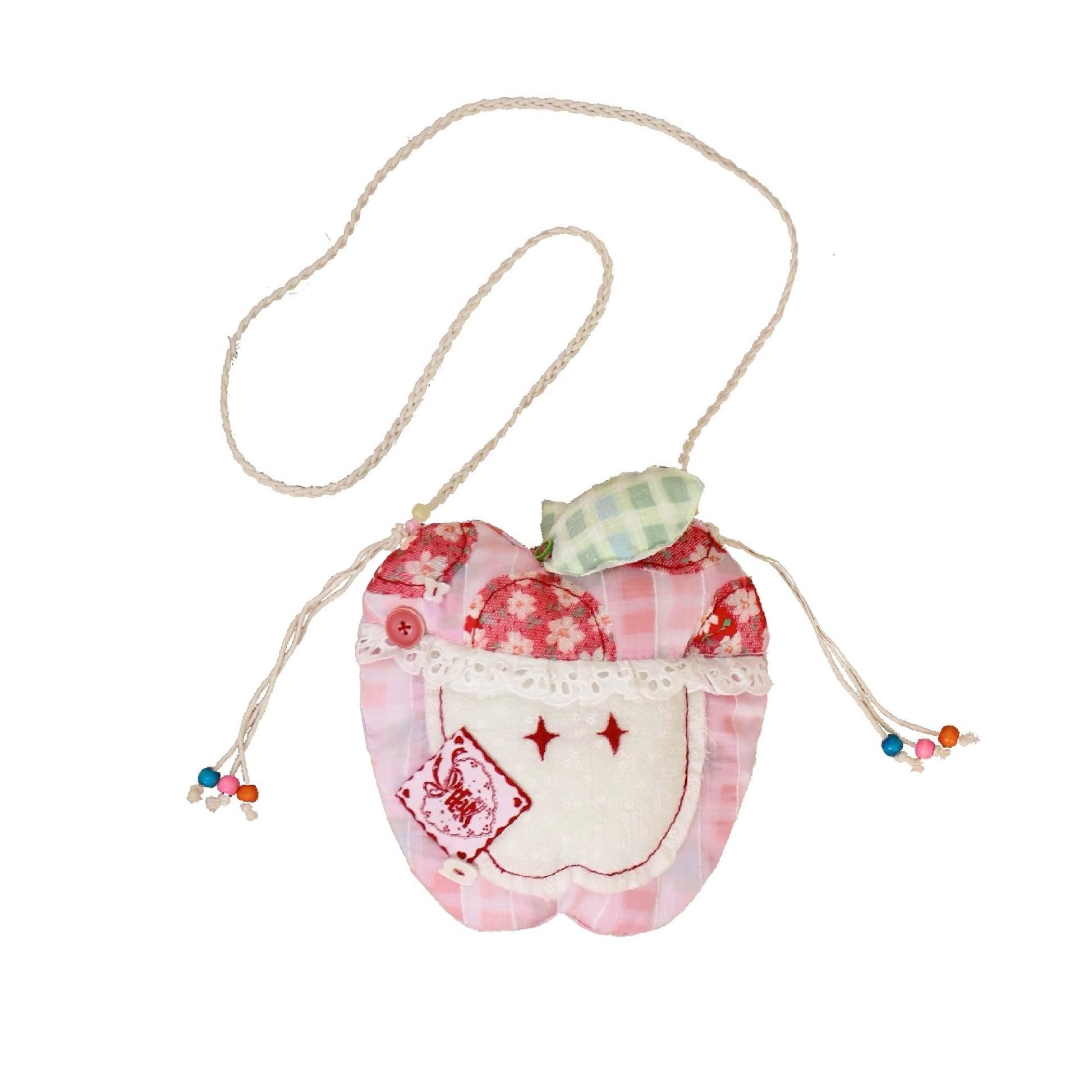 Disorder – Y2K Apple-Shaped Shoulder & Crossbody Bag bag Disorder Pink