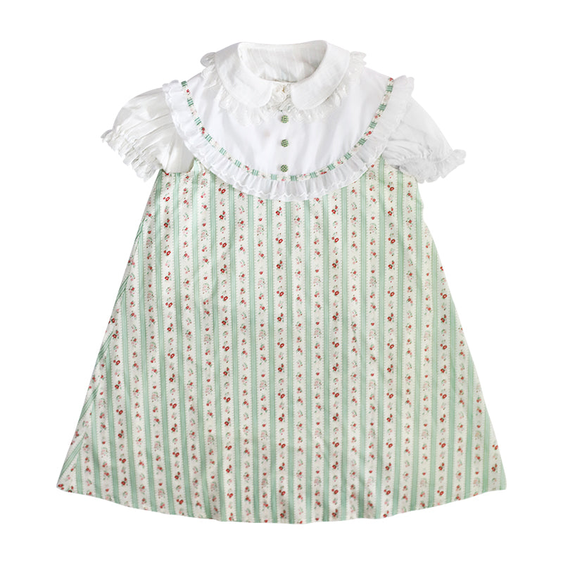 Mameya - Sweet French Puff-Sleeve Layered Dress dress Mameya