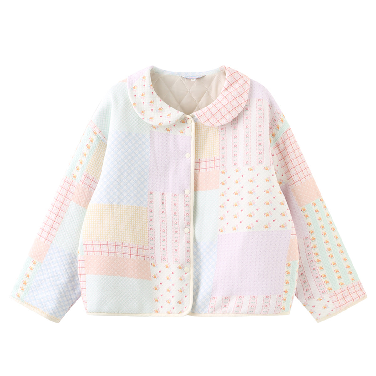 Little Berry - Kawaii Reversible Floral Padded Jacket coat Little Berry
