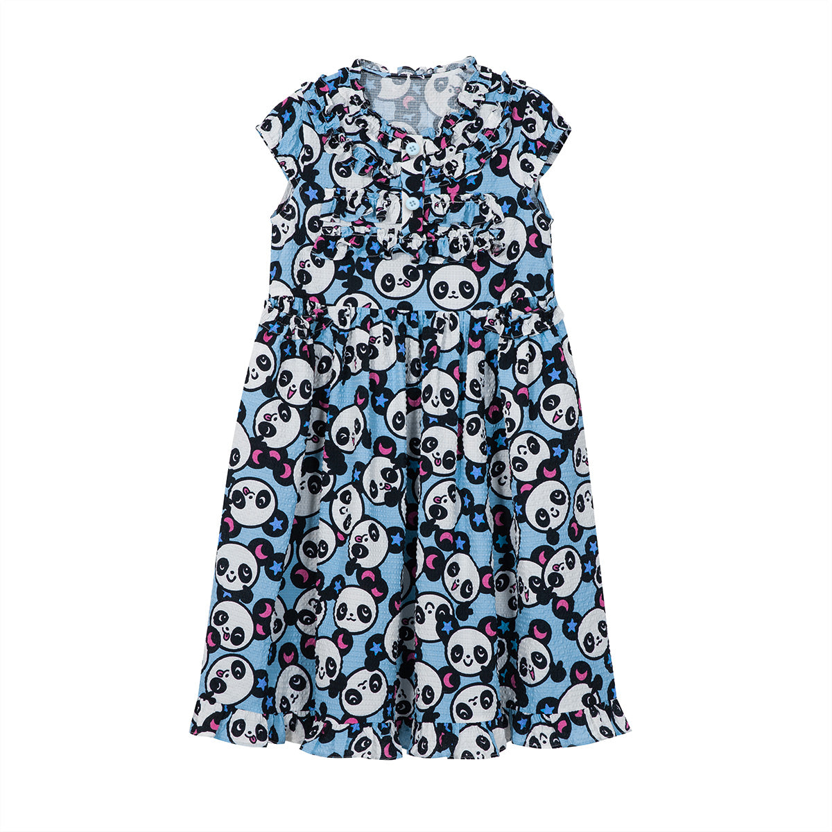 tntntutu Cute Summer Bubble Dress | Harajuku Blue Panda Dress dress tntntutu