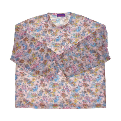 Kawaii Mesh Top – Oversized Sheer shirt bunnybunnygun