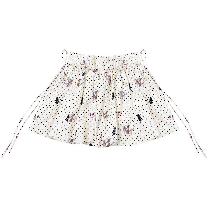 ziziFei - Bunny Polka Puff Mini Skirt skirt ziziFei S