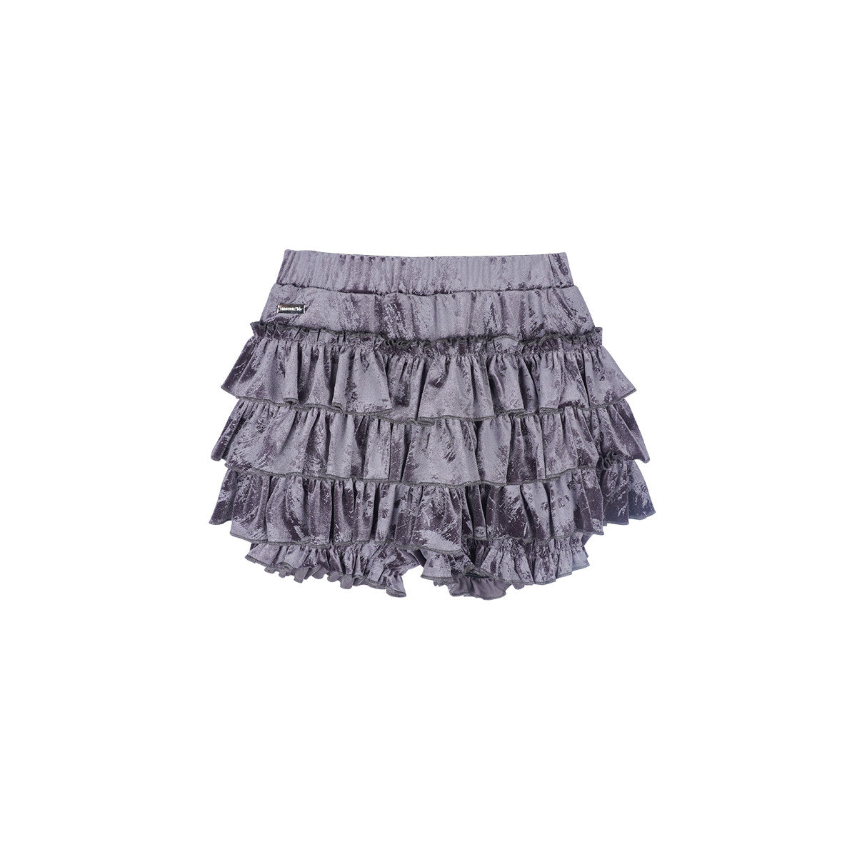 Allbubble - Black Velvet Layered Skort skirt Allbubble S