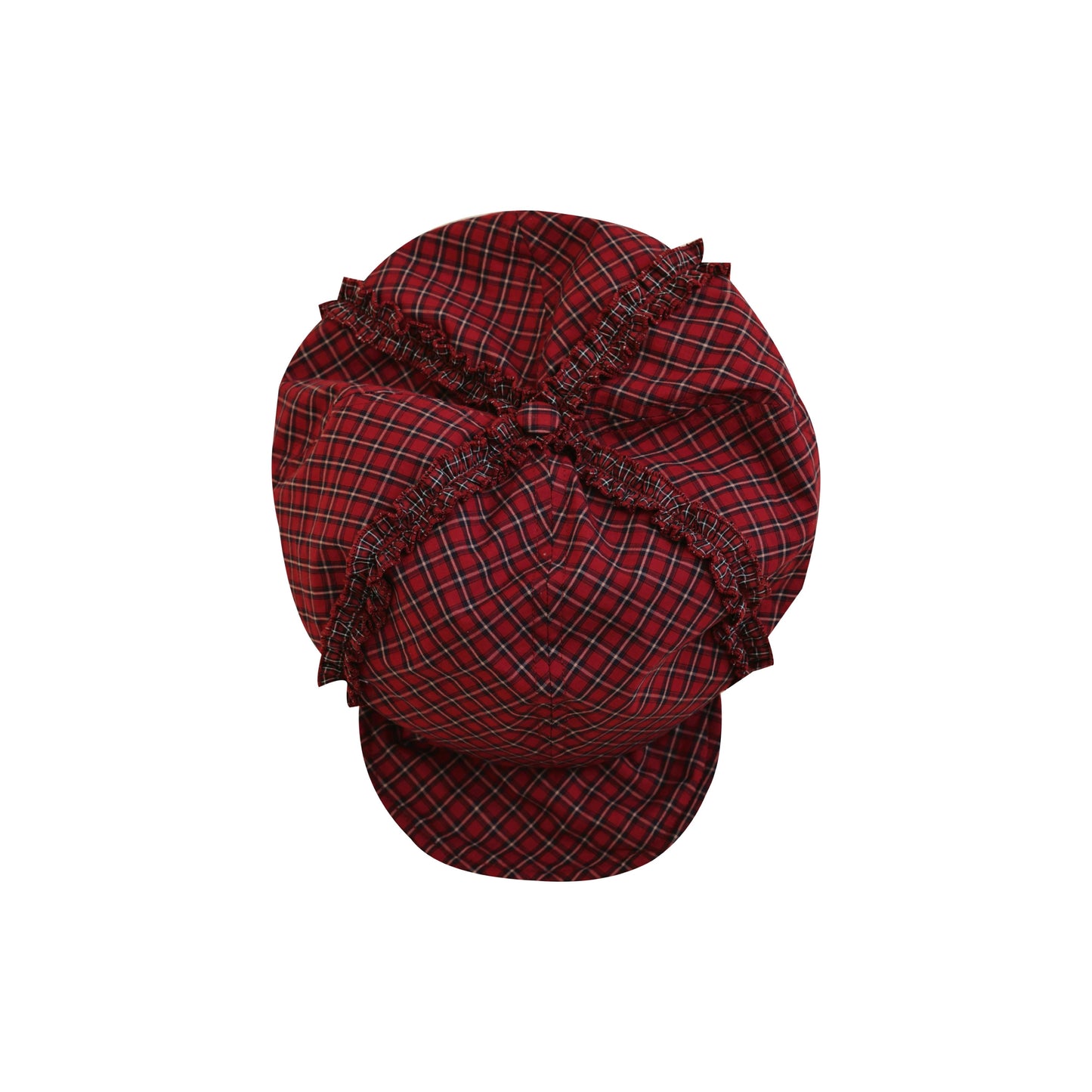 SemenCoicis - Kawaii Beret Plaid Lace Bow Cap hat SemenCoicis