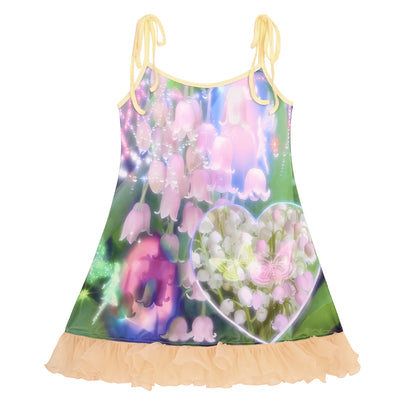 NIHON KIDS - DreamCore Fairy Slip Dress Floral Mesh dress NIHON KIDS