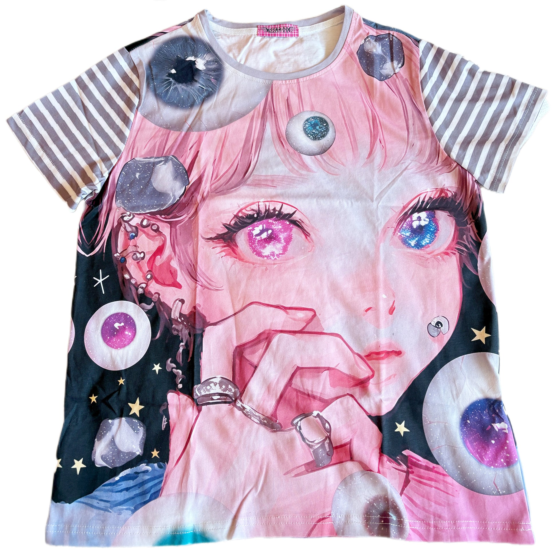 LEERROO Eye Earth Tee | Harajuku Y2K Oversized Cotton T-shirt tshirt Leerroo