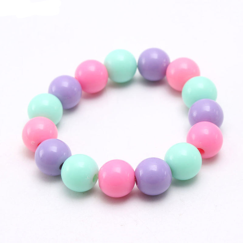 SamKIKl - Kawaii Decora Jelly Beaded Bracelet in Macaron Pastel 10mm Beads bracelet SamKIKl 2