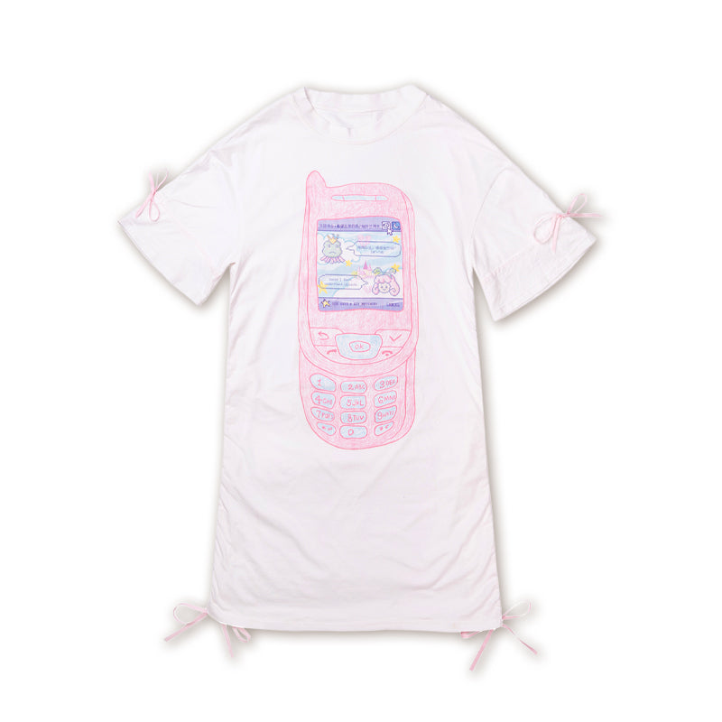 Meugler – Kawaii Oversized Phone Print Dress