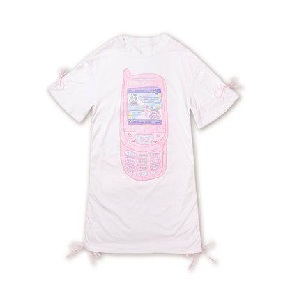 Meugler – Kawaii Oversized Phone Print Dress