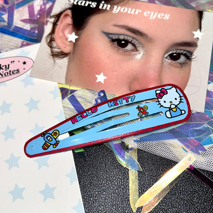 strangelab - Y2K Cute Kitty Cat Hair Clip Bang Side Barrette hair clip strangelab Blue - 1pc