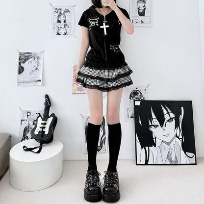 2 Bears - Kawaii Velvet Calf Socks socks 2 bears Black - 40cm
