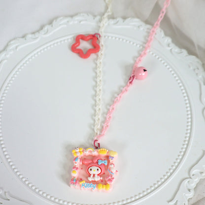 MaoJiang - Decora Kei Long Necklace Resin Pendant Cute Accessory necklace maojiang My Melody
