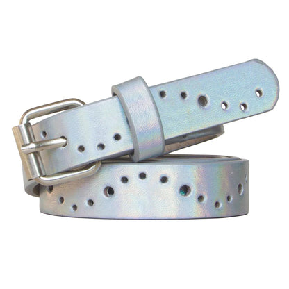 Kiwi Store - Y2K Holographic Cutout Star Belt belt kiwi store Silvery Dot