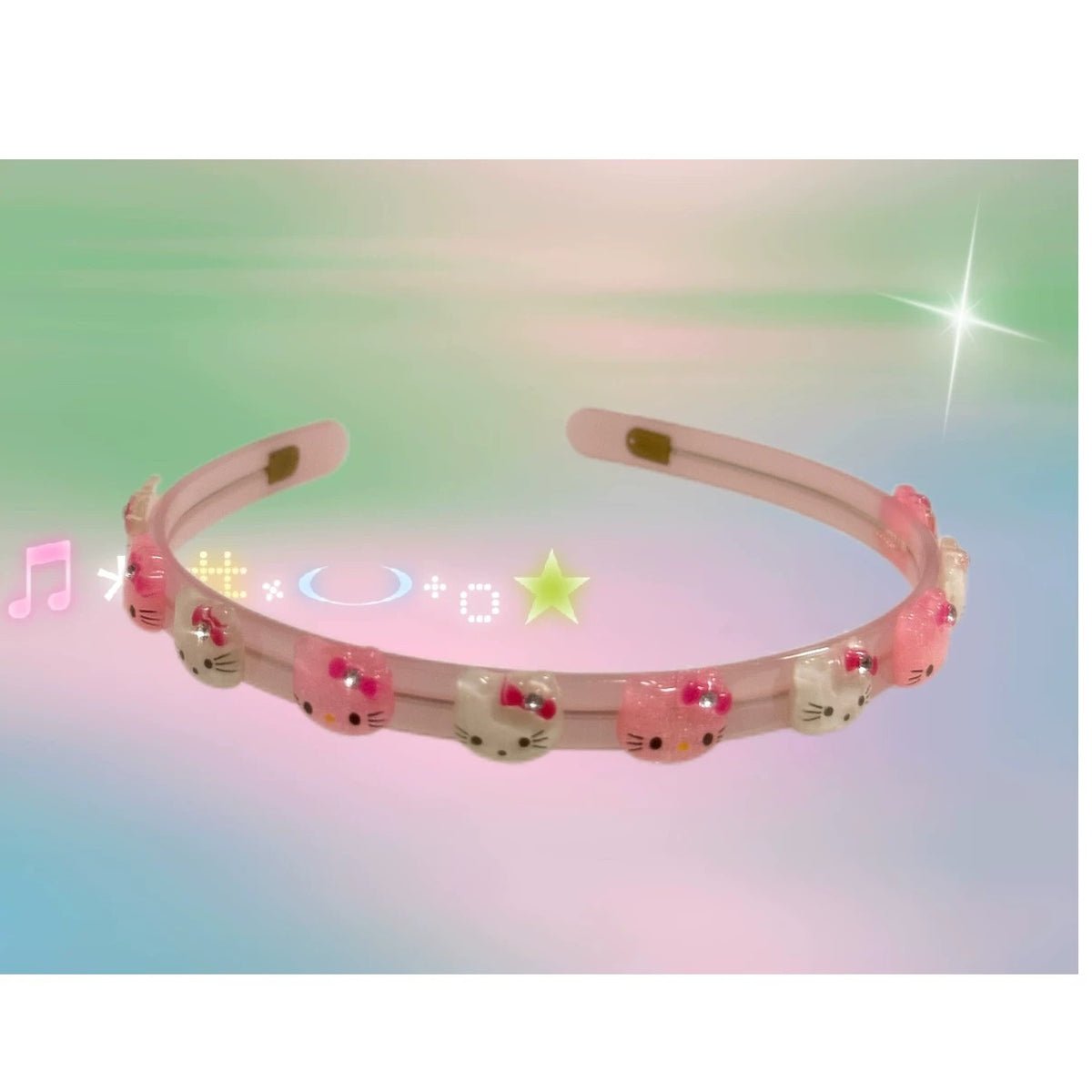 Salty Gummy - Strawberry Rhinestone Character Headband headband Salty Gummy Pink