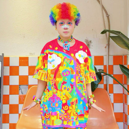 Rainbow Universe RUX - Decora Kei Rainbow Set set Rainbow Universe RUX T-shirt S