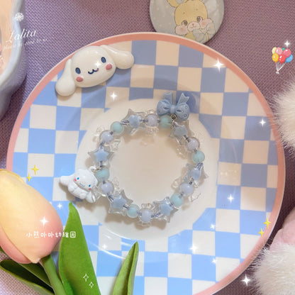 Bear Doll Handmade Decora Bracelet | Kawaii Dopamine Beaded Jewelry bracelet Bear Doll