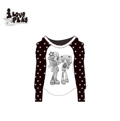 loveplay – Off-Shoulder Puff Sleeve Top shirt loveplay Black S