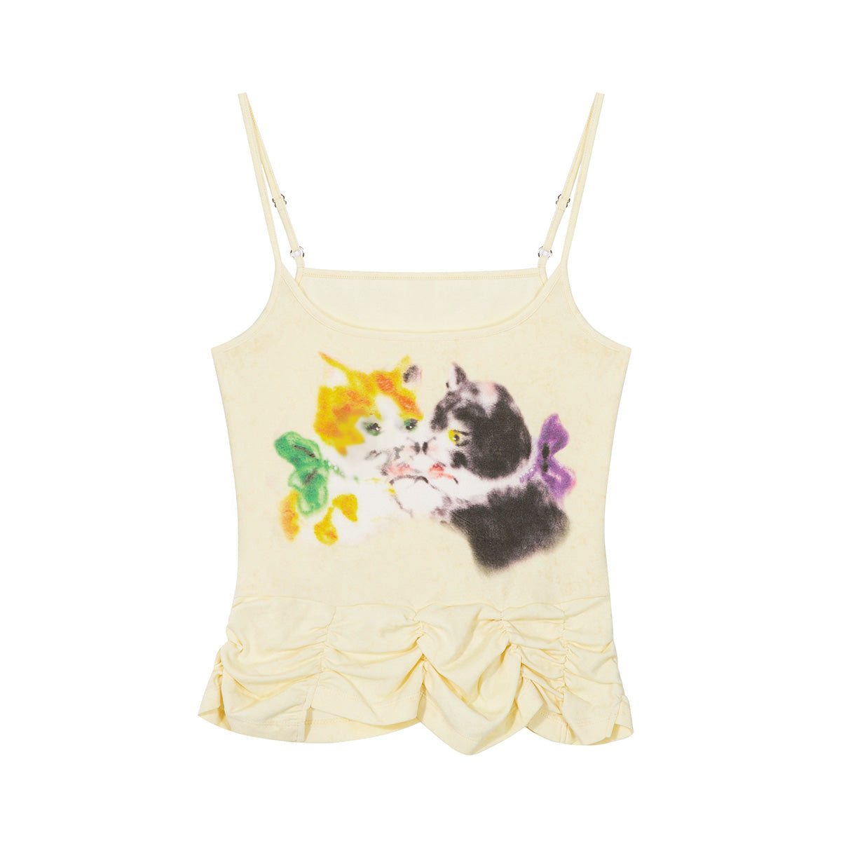 Tntntutu - Decora Kei Cat Print Cami Top camisole tntntutu