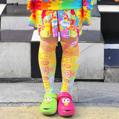 Rainbow Universe RUX - Decora Rainbow Zip Sweatshirt Skirt Set set Rainbow Universe RUX Skirt Only S
