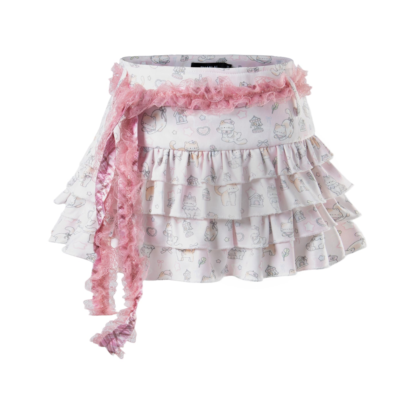 Languid Park - Lace Bow Cake Skirt Set set Languid Park Skirt S