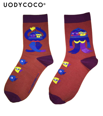 uodycoco – Zodiac Cartoon Socks socks uodycoco Pisces