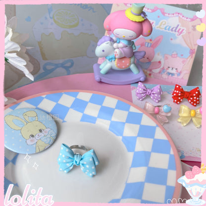 Bear Doll - Decora Kei Bow Ring ring Bear Doll Blue