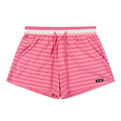 Languid Park - Star Stripe Drawstring Shorts shorts Languid Park Pink S