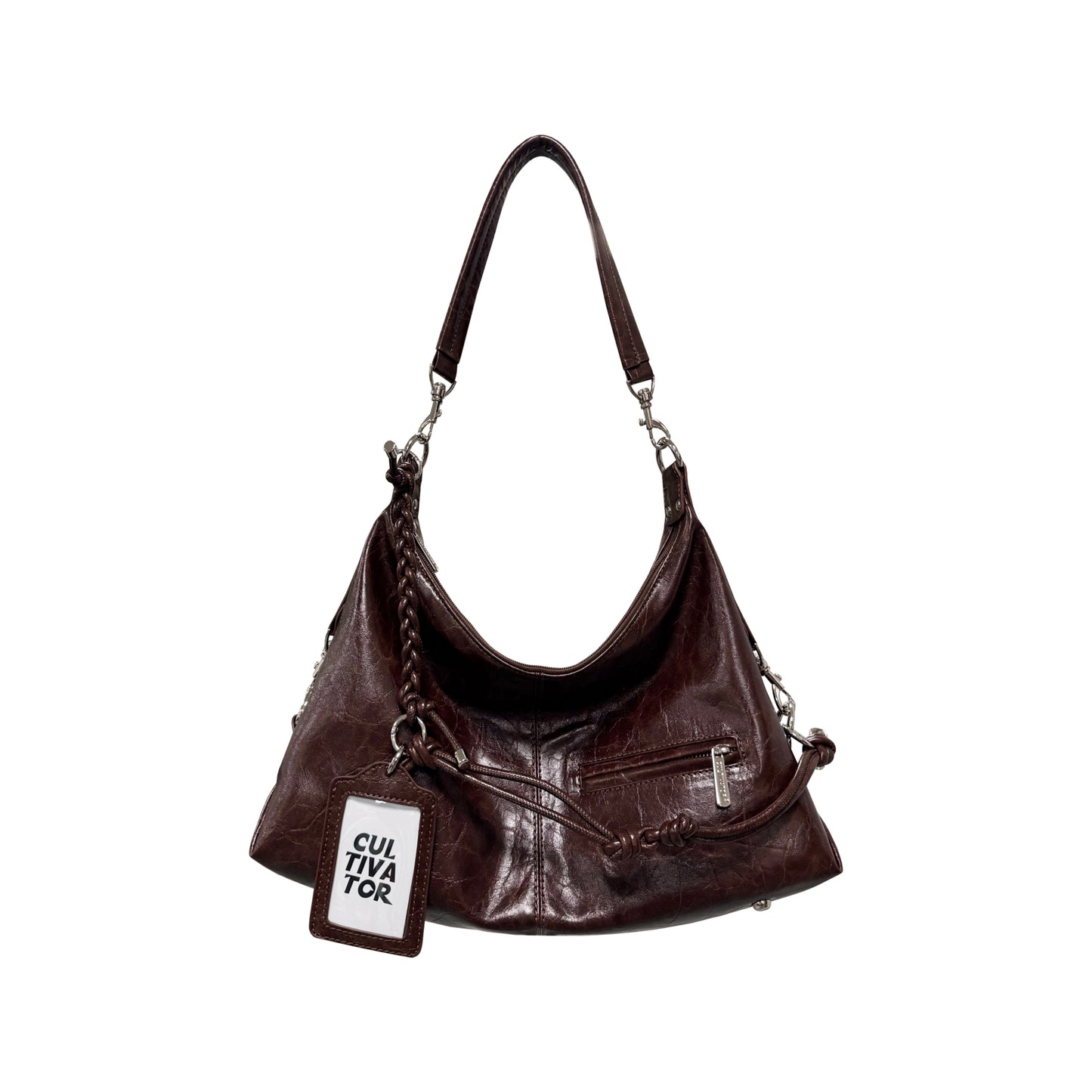 Cultivator - Vintage Hobo Shoulder Bag bag Cultivator Brown