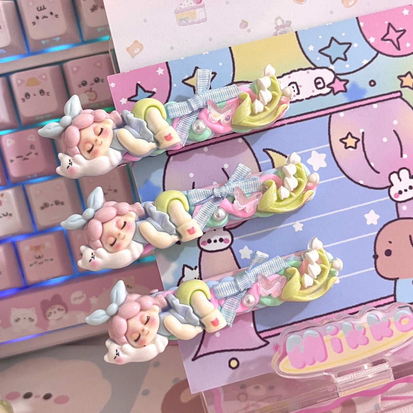 Sweet Star - Cute Cream Clip Set 10pcs