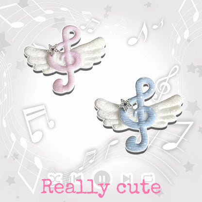 Angel Wing Polka Star Hair Clip Set hair clip really cute