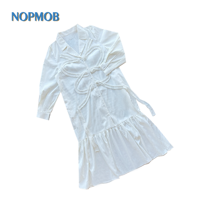 NOPMOB - Blue Butterfly Lace Dress dress NOPMOB White
