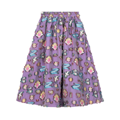 tntntutu Shiny Angel Dress | Harajuku Purple Jacquard Skirt dress tntntutu Skirt S