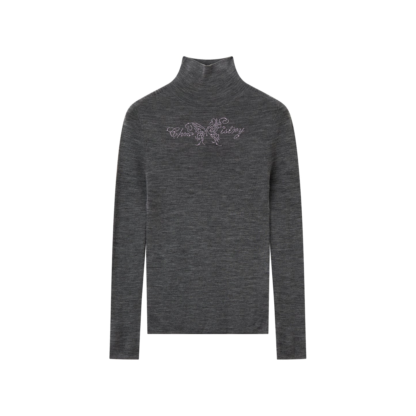 Chemical Girl - Merino Wool Slim Fit Turtleneck Sweater shirt chemical girl Grey S