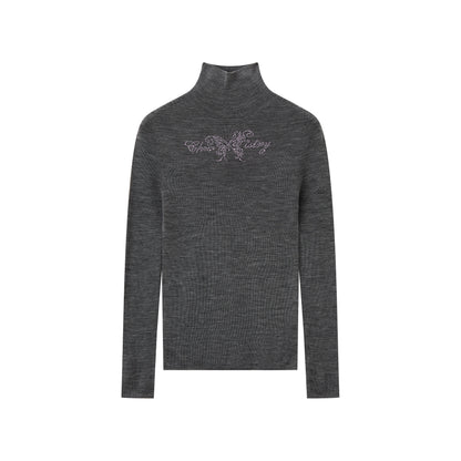 Chemical Girl - Merino Wool Slim Fit Turtleneck Sweater shirt chemical girl Grey S