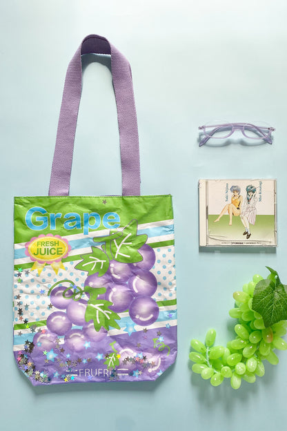 Frufru Japanese-Style Shoulder Bag | Colorful Fruit Print Bag bag frufru Purple
