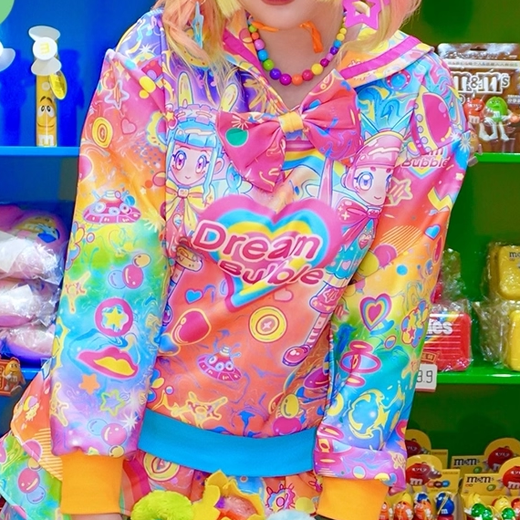 Dream Bubble - Decora Rainbow Sailor Sweat Set set Dream Bubble Top Only