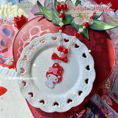 Bear Doll - Polka Dot KT Necklace necklace Bear Doll Melody
