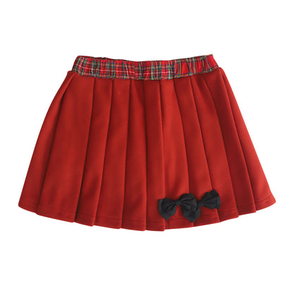 Mameya - Kawaii Christmas Red Pleated Skirt skirt Mameya