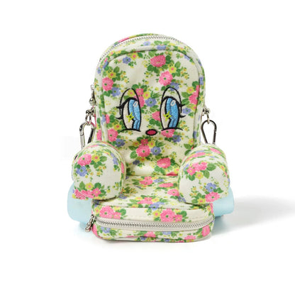 tntntutu - Pink Plaid Floral Sofa Crossbody Bag bag tntntutu Green