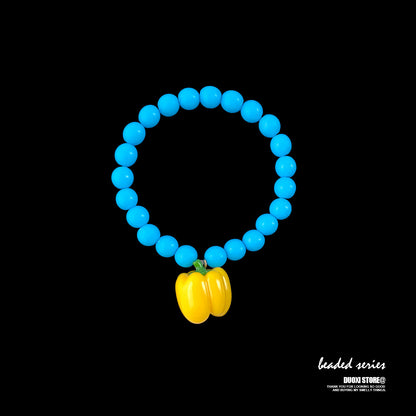 DuoXi - Color Pepper Bead Charm Bracelet bracelet DuoXi Yellow Pendant Bracelet