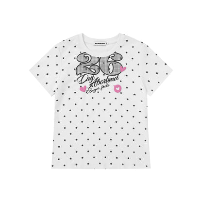 BeOurRule - Yellow/White Star Graffiti Tee shirt BeOurRule White S