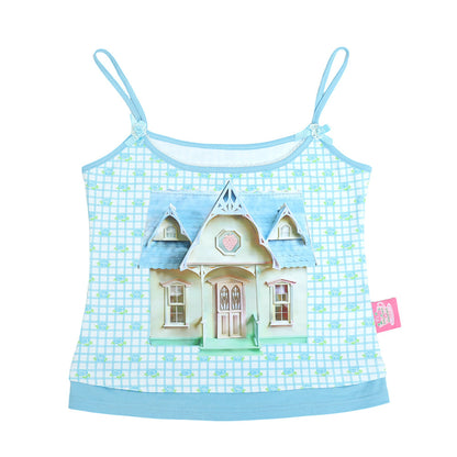 frufru - Rose Girl Floral Cami Top camisole frufru Blue S