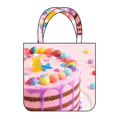 LEERROO - Y2K Dopamine Print Plaid Patchwork Tote Bag bag Leerroo 3
